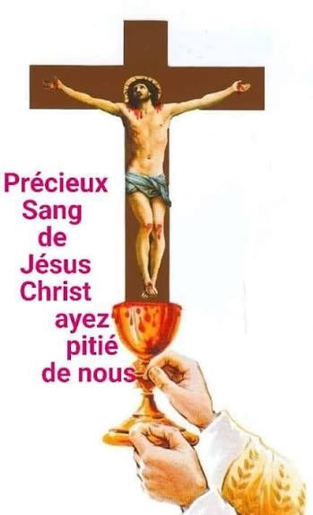 20 juillet 2026 : Prière au Précieux Sang