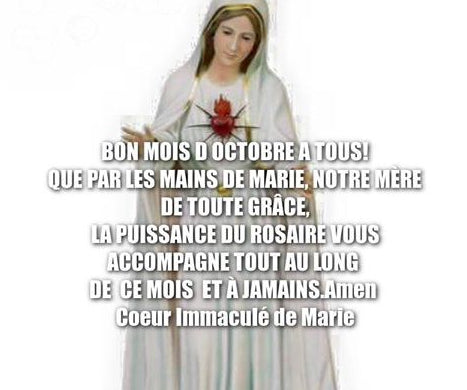 Jeudi 1er octobre 2026 : mois du rosaire