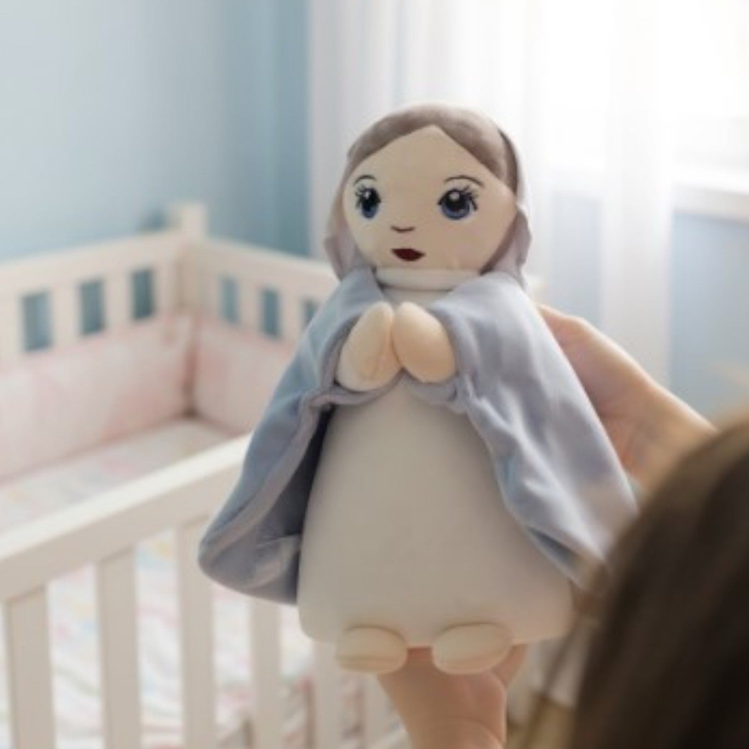 Doudou Vierge Marie avec berceuse